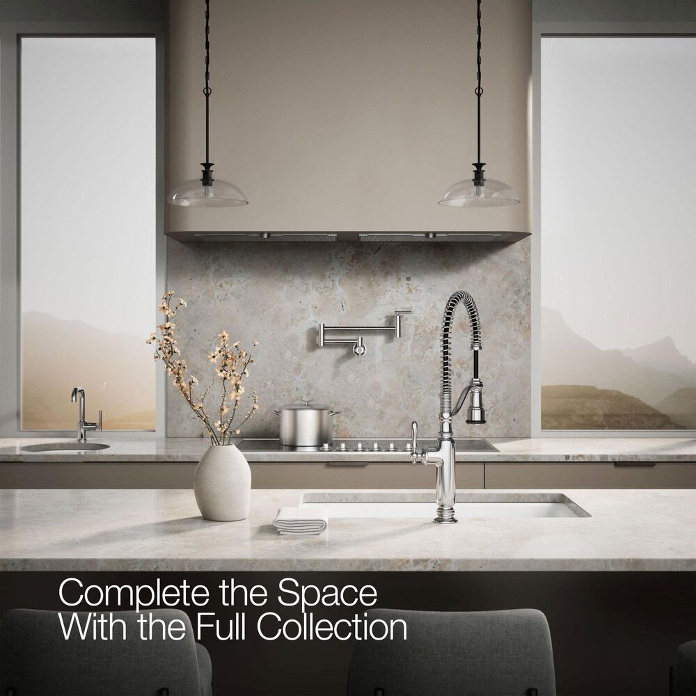 Kohler Tournant Semi-Professional Kitchen Sink Faucet in Polished Chrome, , large