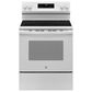 GE Appliances 30" Freestanding Electric Range with Self-Clean and 4 Burners in White, , large