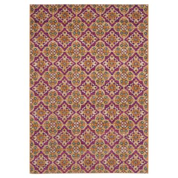 Safavieh Madison MAD605A 5"1" x 7"6" Fuchsia and Gold Area Rug, , large