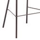 Zuo Modern Freycinet Patio Barstool with Natural Frame in Gray (Set of 2), , large
