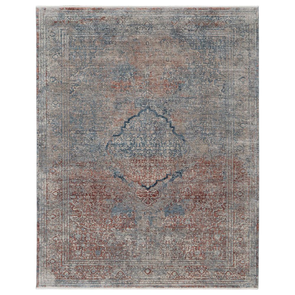 Feizy Marquette 4" x 5"3" Blue and Multicolor Area Rug, , large