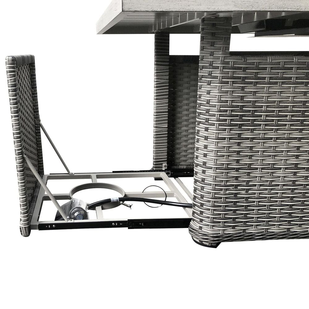 World Source 7-Piece Dining Set in Gray, , large