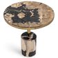 Classic Home Jordyn 18" Round Accent Table in Molten Husk and Brass, , large