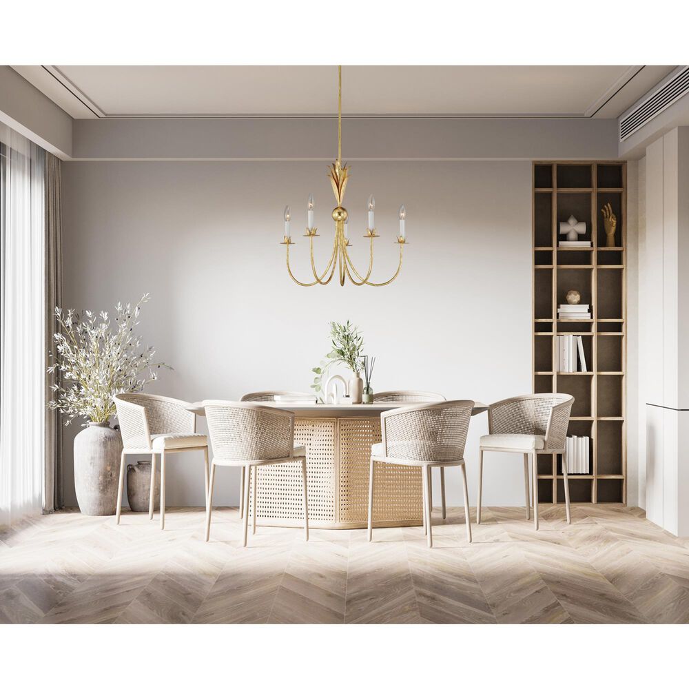 Maxim Lighting Paloma 5-Light Chandelier in Gold Leaf, , large