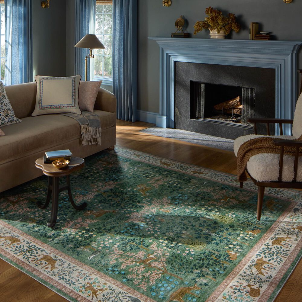 Loloi Canopy Woodland Sage and Blush 7&#39;6&quot; x 9&#39;6&quot; Area Rug, , large