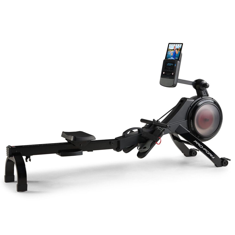ProForm Trainer 500 Rower with 5&quot; Display, Built-in Tablet Holder and SpaceSaver Design in Black, , large