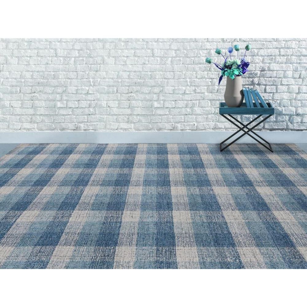 Amer Rugs Tartan 5&#39; x 7&#39;6&quot; Blue Area Rug, , large