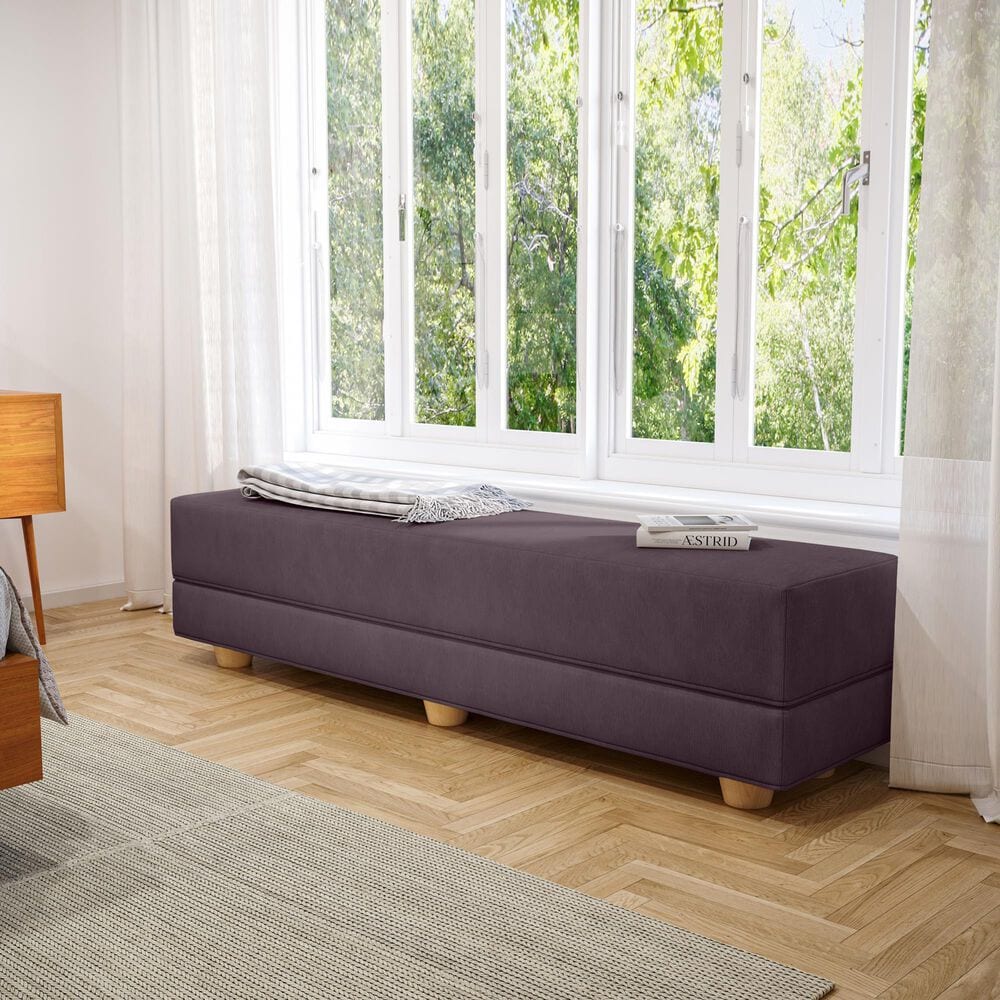 Jaxx Camden Twin Fold-Out Bench in Pinot, , large