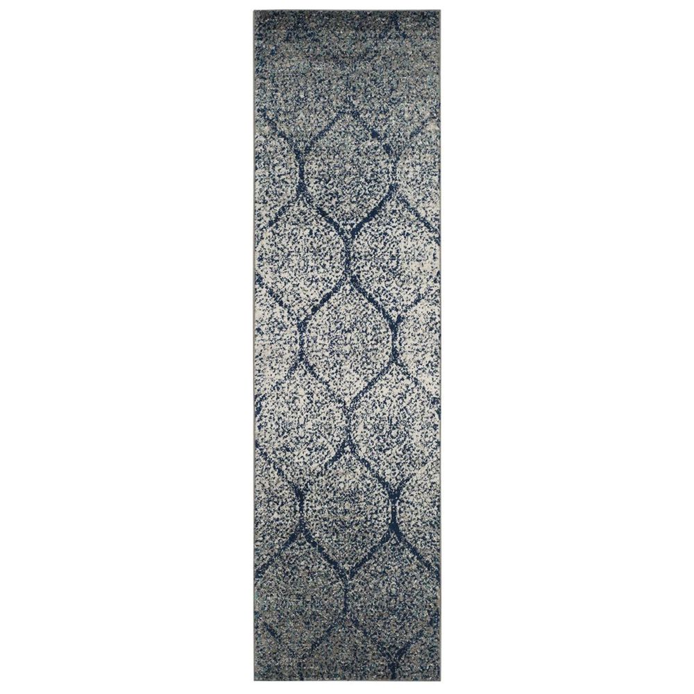 Safavieh Madison MAD604G 2&#39;3&quot; x 14&#39; Navy and Silver Runner, , large