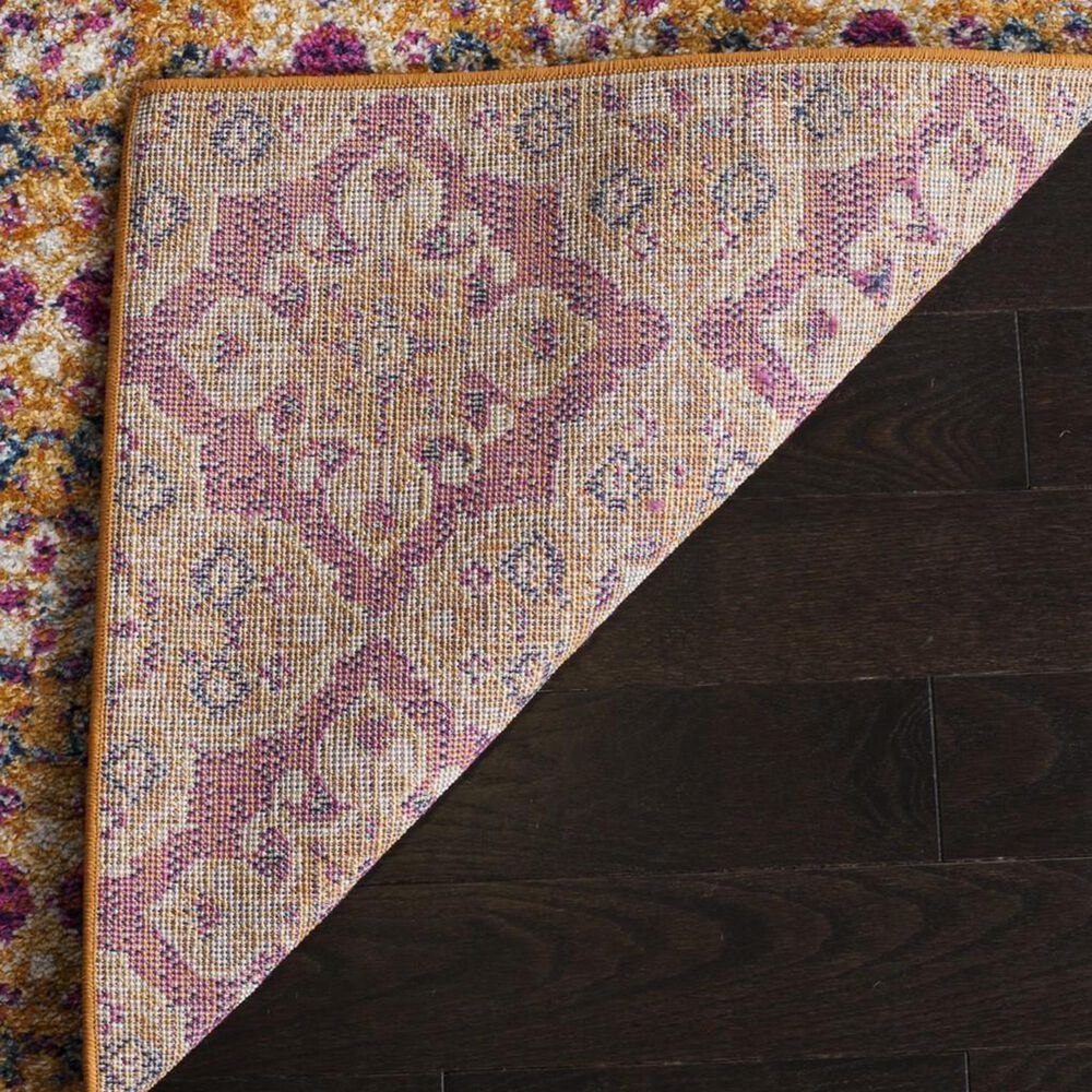 Safavieh Madison MAD605A 5&#39;1&quot; x 7&#39;6&quot; Fuchsia and Gold Area Rug, , large