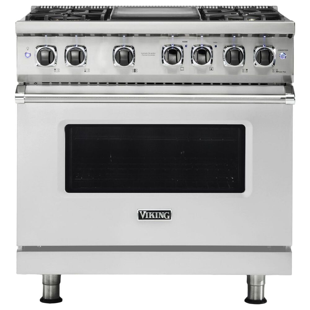 Viking Range 36" Liquid Propane Dual Fuel Range with 4-Burner in Stainless Steel, , large