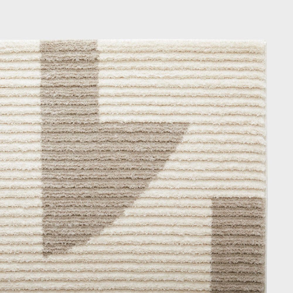 Central Oriental Etros Maki Beige and Taupe 5&#39;3&quot; x 7&#39;3&quot; Area Rug, , large
