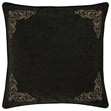 J. Queen New York Terra 26" x 26" Euro Sham in Black, , large