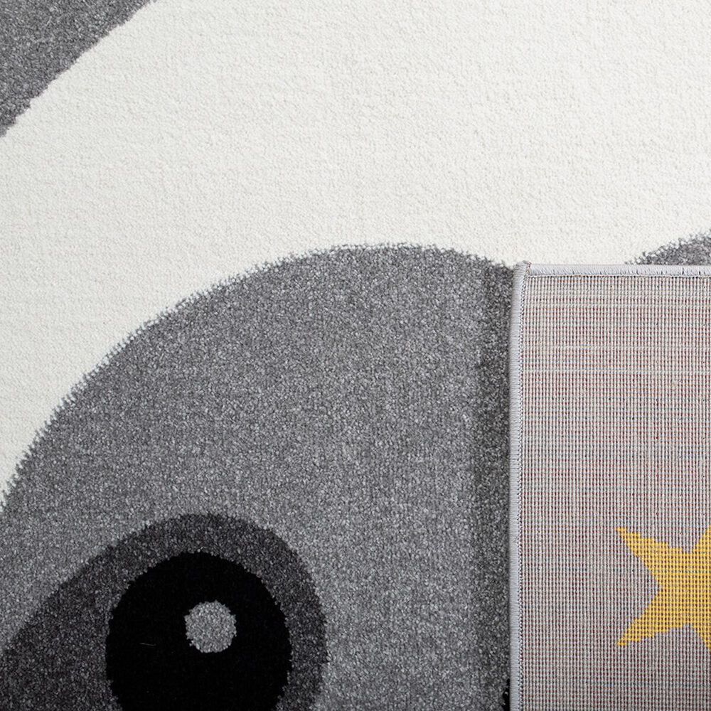 Safavieh Carousel CRK140 4&#39; Square Grey and Ivory Kids  Area Rug, , large