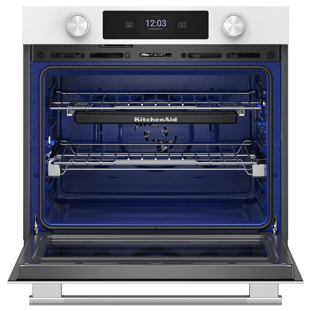 KitchenAid 30&quot; Single Wall Oven with Assisted Cook Cycles in White, , large