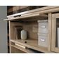 Sauder Aspen Post Credenza Desk with Hutch in Prime Oak, , large