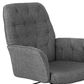 Rta Products Llc Modern Upholstered Tufted Office Chair with Arms in Grey, , large