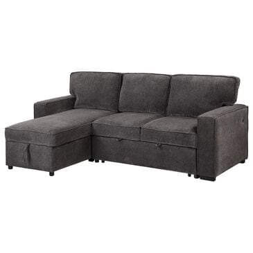 Global Furniture USA Pull-Out Sofa W/Reversible Chaise, , large