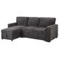 Global Furniture USA Pull-Out Sofa W/Reversible Chaise, , large