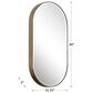 Uttermost Lago Mirror in Gold, , large