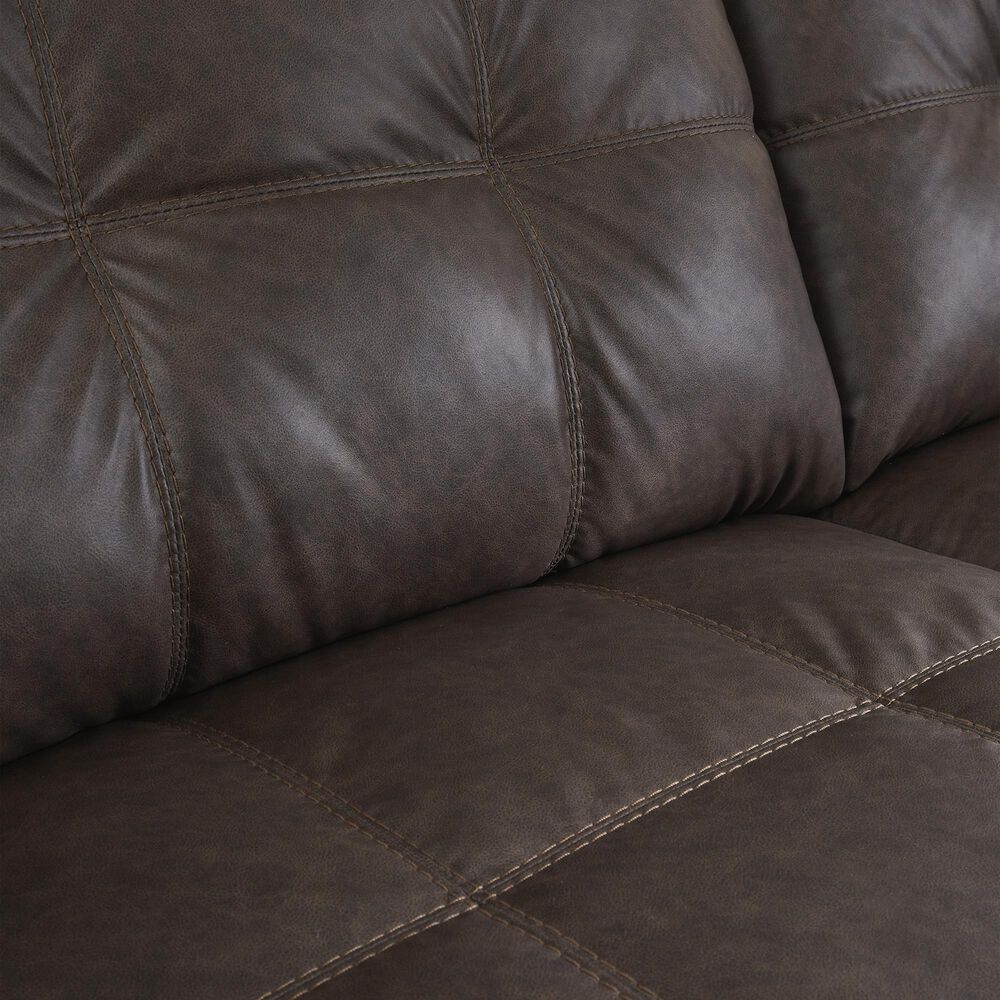Ashley Barlin Mills Stationary Sofa and Loveseat Set in Umber, , large