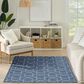Nourison Horizon HOZ01 Denim 3" x 5" Indoor/Outdoor Area Rug, , large