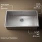 Kohler Strive 32" Undermount Single Bowl Kitchen Sinks in Stainless Steel, , large
