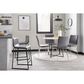 Lumisource Mara Counter Stool with Grey Cushion in Black (Set of 2), , large