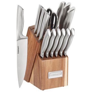 Cuisinart Elite Series 15-Piece Knife Block Set in Stainless Steel, , large