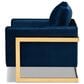 Baxton Studio Matteo Arm Chair in Royal Blue, , large