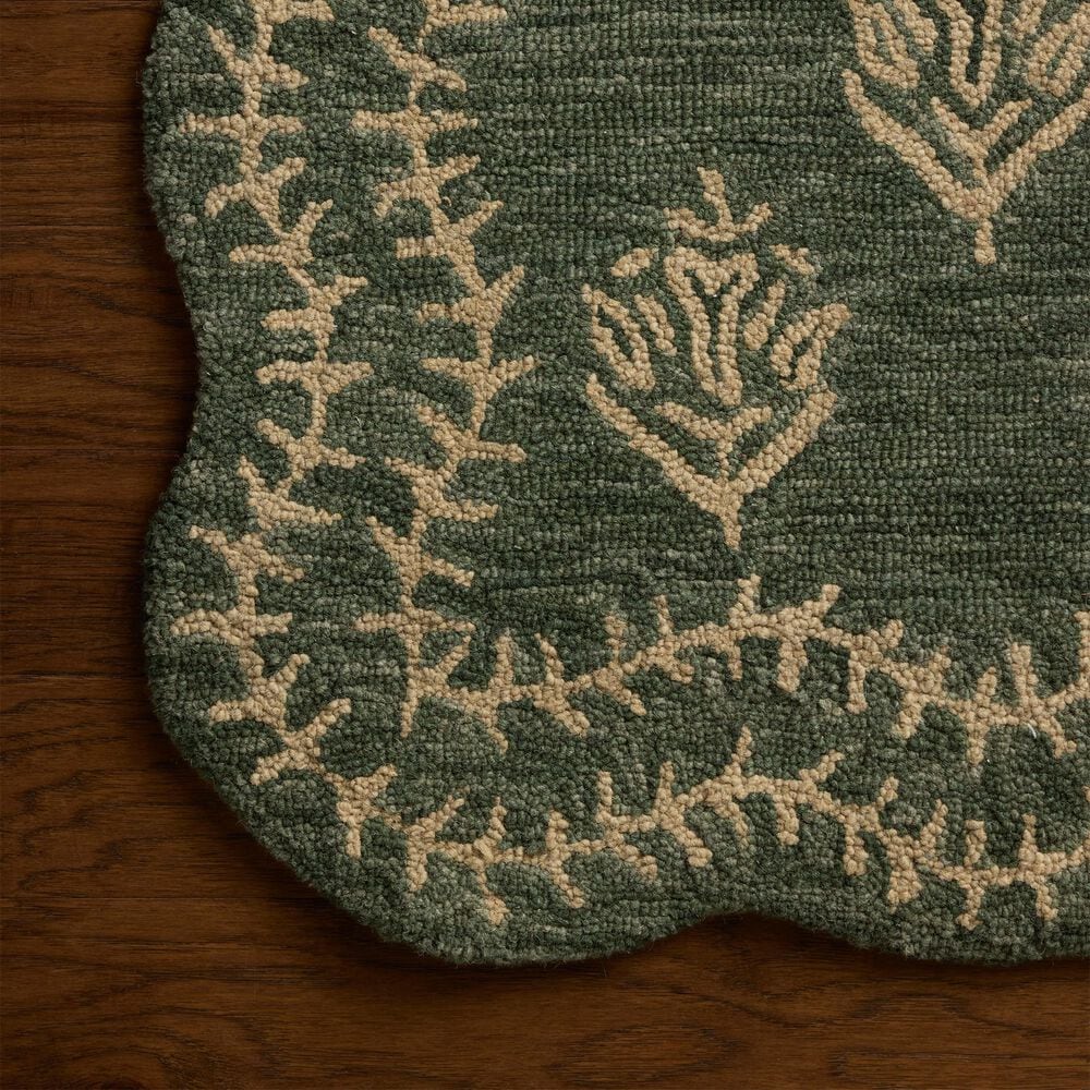 Loloi Lisette Forest and Oatmeal 9'3" x 13' Area Rug, , large