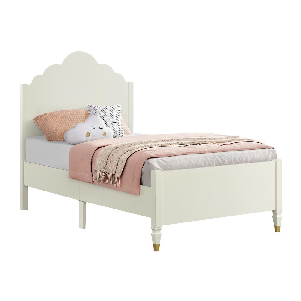Forma &amp; Co Olivia 4-Piece Twin Panel Bedroom Set in French White, , large