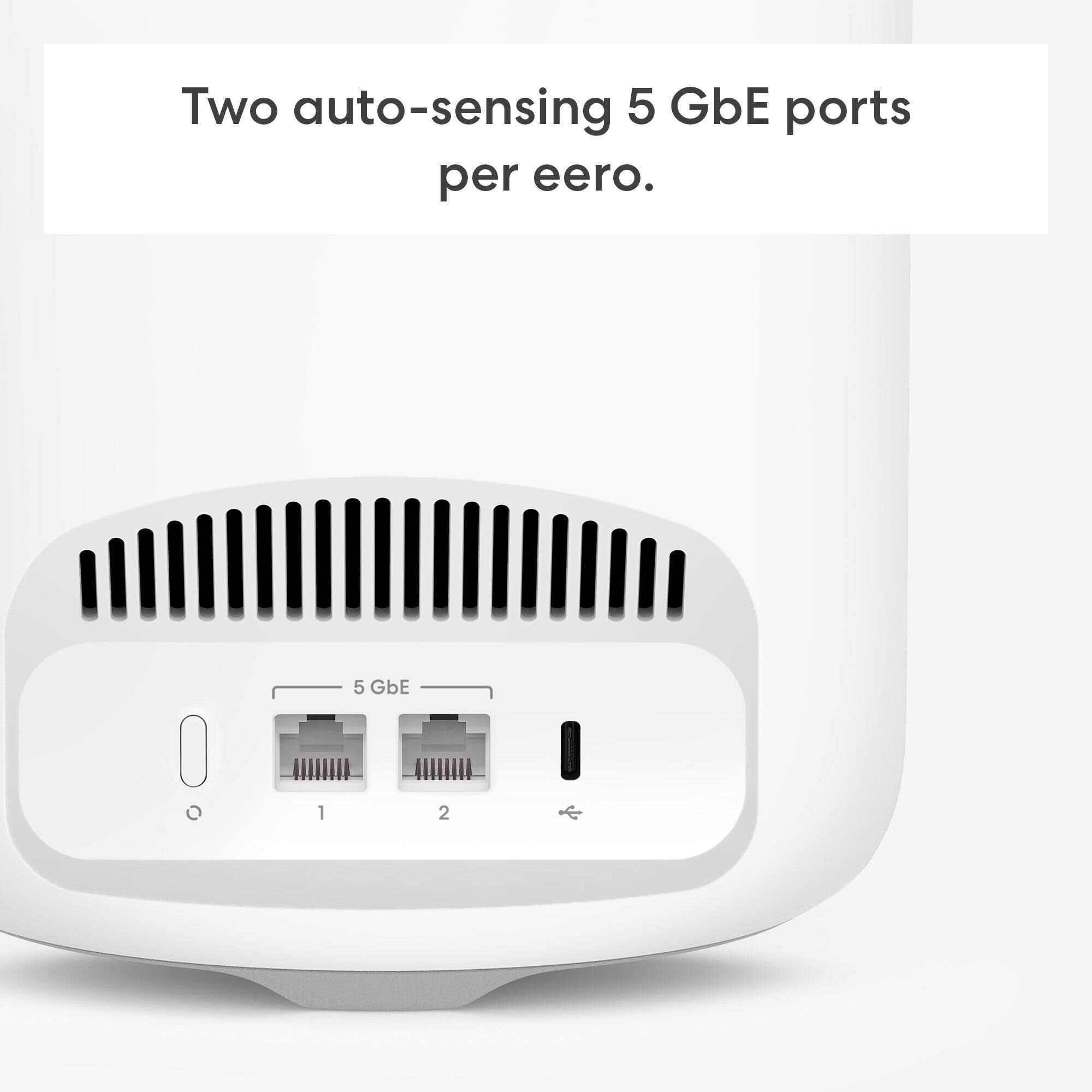 eero 3-Pack Pro 7 Mesh Wi-Fi 7 System in White