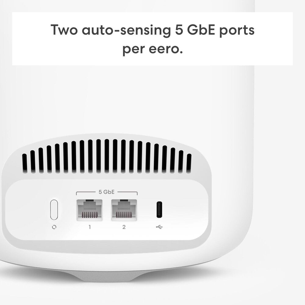 eero 3-Pack Pro 7 Mesh Wi-Fi 7 System in White, , large