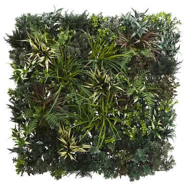 Nearly Natural Inc 3" x 3" Greens & Fern Artificial Living Wall UV Resist (Indoor/Outdoor), , large