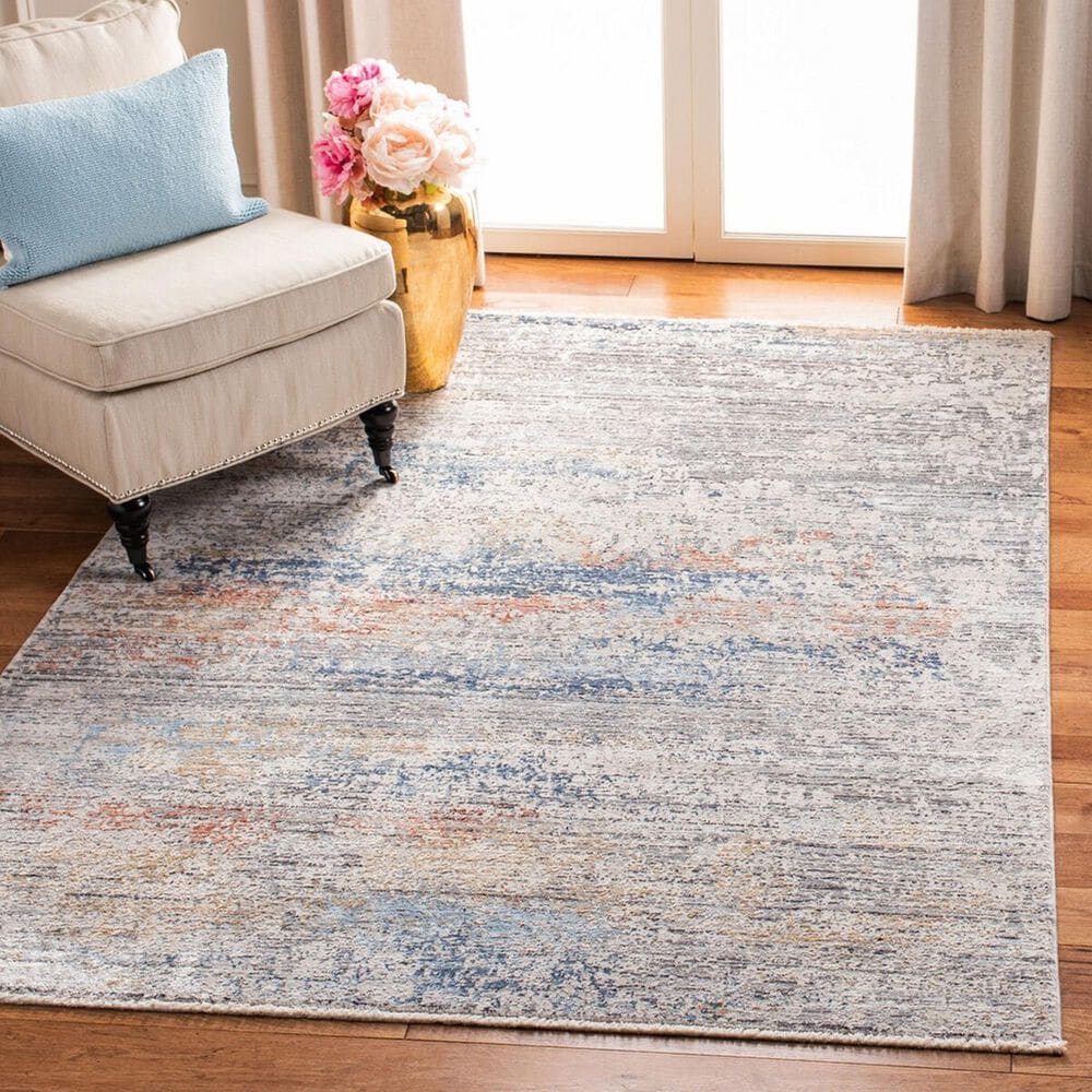 Safavieh Dream DRM427G 4&#39; x 6&#39; Grey and Blue Area Rug, , large