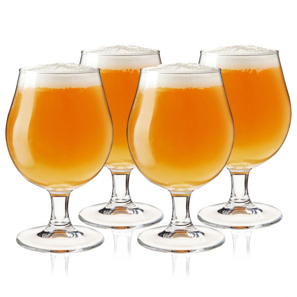 True Tulip Beer Glasses in Clear &#40;Set of 4&#41;, , large