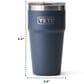 YETI Rambler 20 Oz Stackable Cup with MagSlider Lid in in Papaya, , large