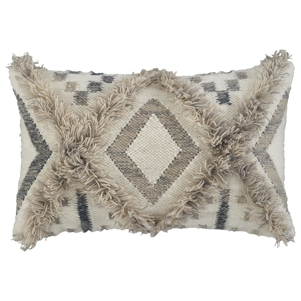 Ashley Liviah 14" x 22" Throw Pillow in Tan, Cream and Gray, , large