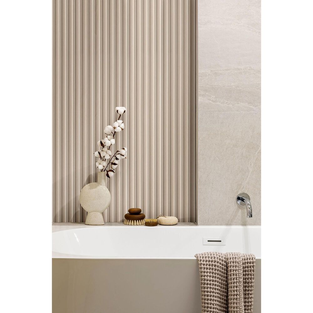 MS International Urban Slate Flute Maple Matte 16" x 48" Wall Tile, , large