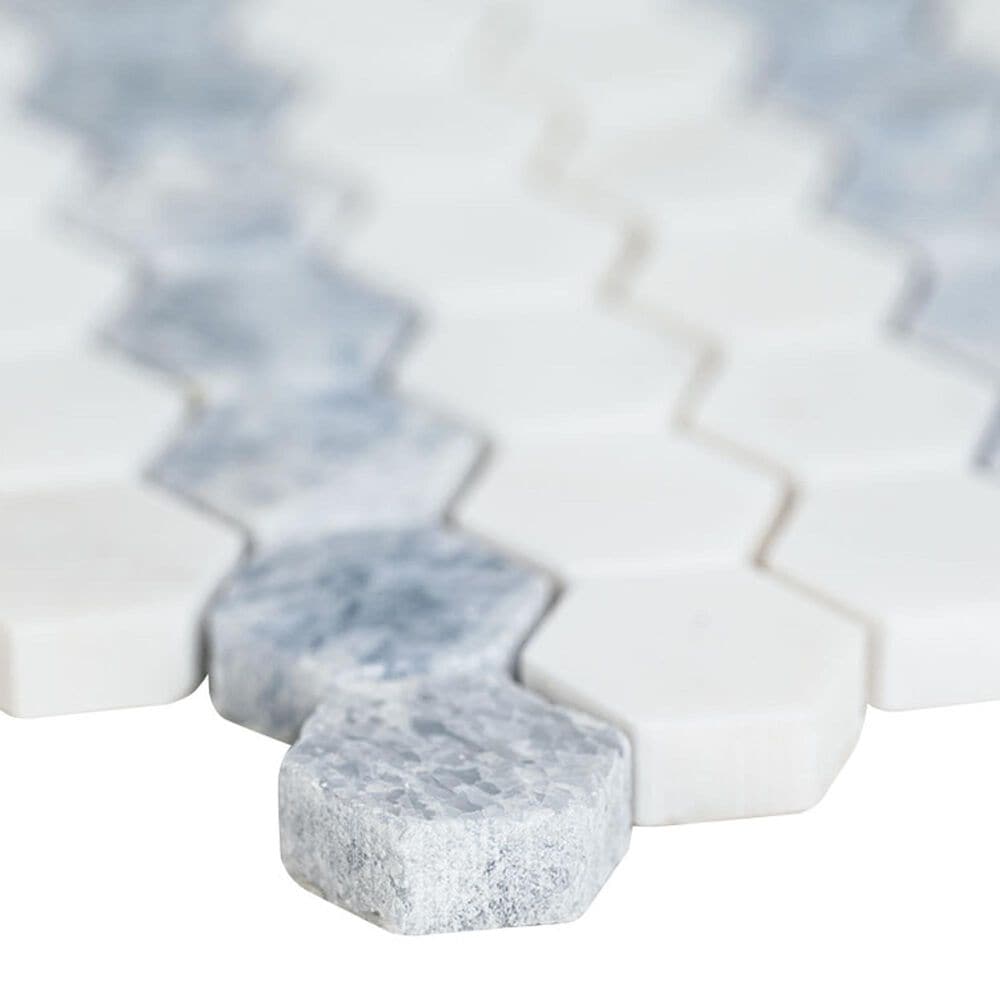 MS International Azula Sazi 1&quot; Hexagon on 11&quot; x 14&quot; Marble Mosaic Sheet, , large