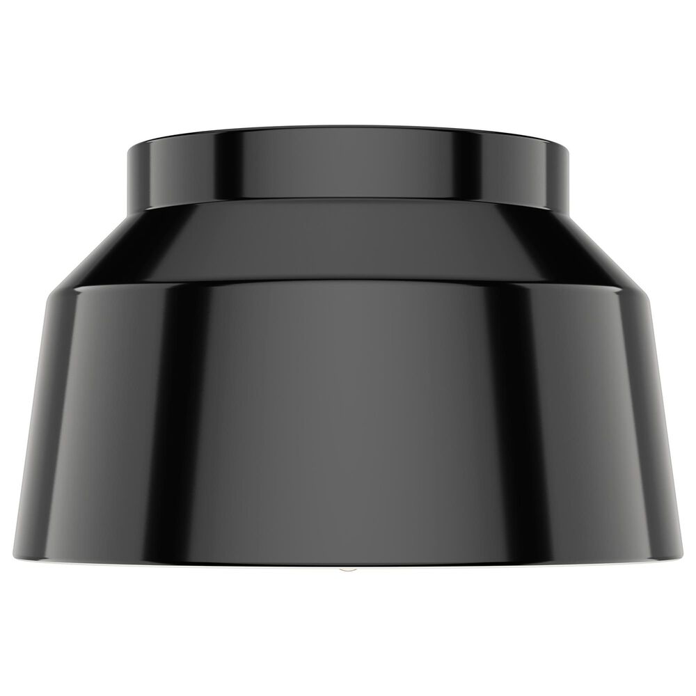 Hunter Cranbrook 1-Light Flush Mount in Matte Black, , large