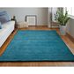 Feizy Luna 3"6" x 5"6" Teal Area Rug, , large