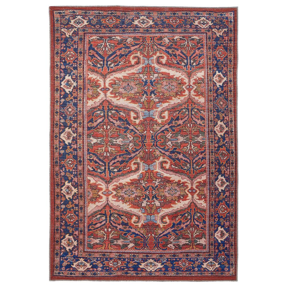 Feizy Rawlins 39HMF 3"11" x 6" Red and Navy Area Rug, , large