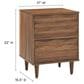 Modway Vespera 2 Drawer Nightstand in Walnut, , large
