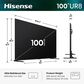 Hisense 100" Class UR8 RGB Mini-LED Series UHD 4K HDR - Smart Google TV with 5.1.4 Channel Soundbar System in Black, , large