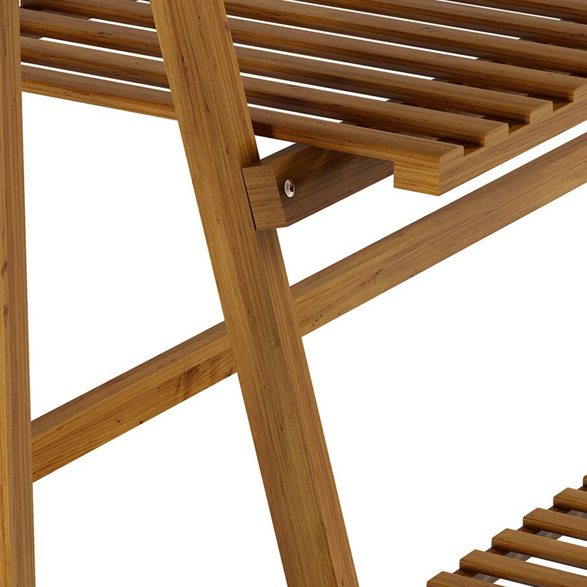 Timberlake Pure Garden 4-Tier Plant Stand in Natural Wood