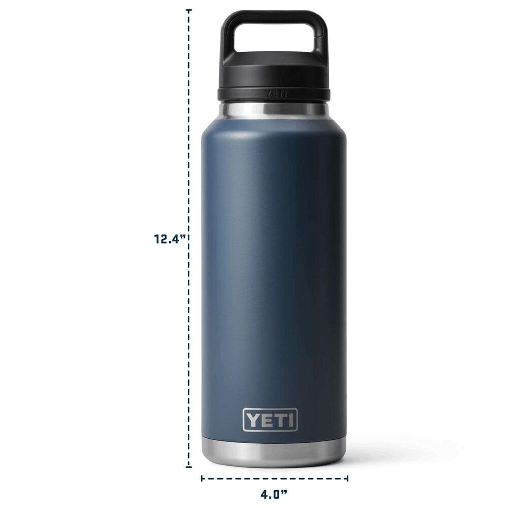 YETI Rambler 46 Oz Water Bottle with Chug Cap in Black Forest Green, , large