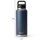 YETI Rambler 46 Oz Water Bottle with Chug Cap in Black Forest Green, , large