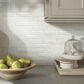 Shaw Geoscape Bone 13.39" x 12.48" Random Linear Mosaic Sheet, , large
